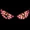 Northlight Lighted Eyes Halloween Window Silhouette Decorations - 40" - Purple - Set of 2